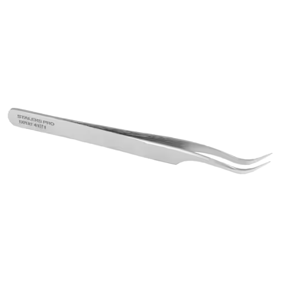 STALEKS PRO EXPERT 41/1 PROFESSIONAL EYELASH TWEEZERS CURVED TE-41/1 - STALEKS™-1