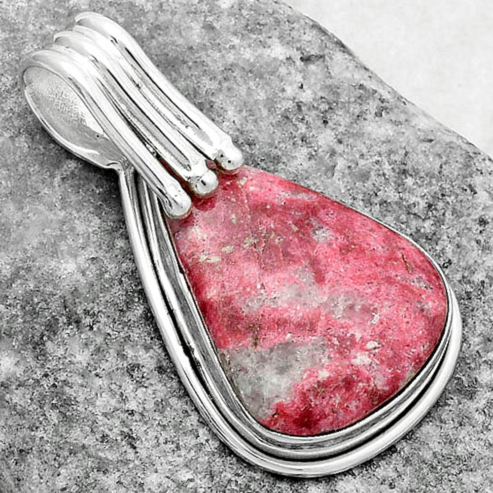 Natural Pink Thulite - Norway Pendant P-1664 SDP116759-2