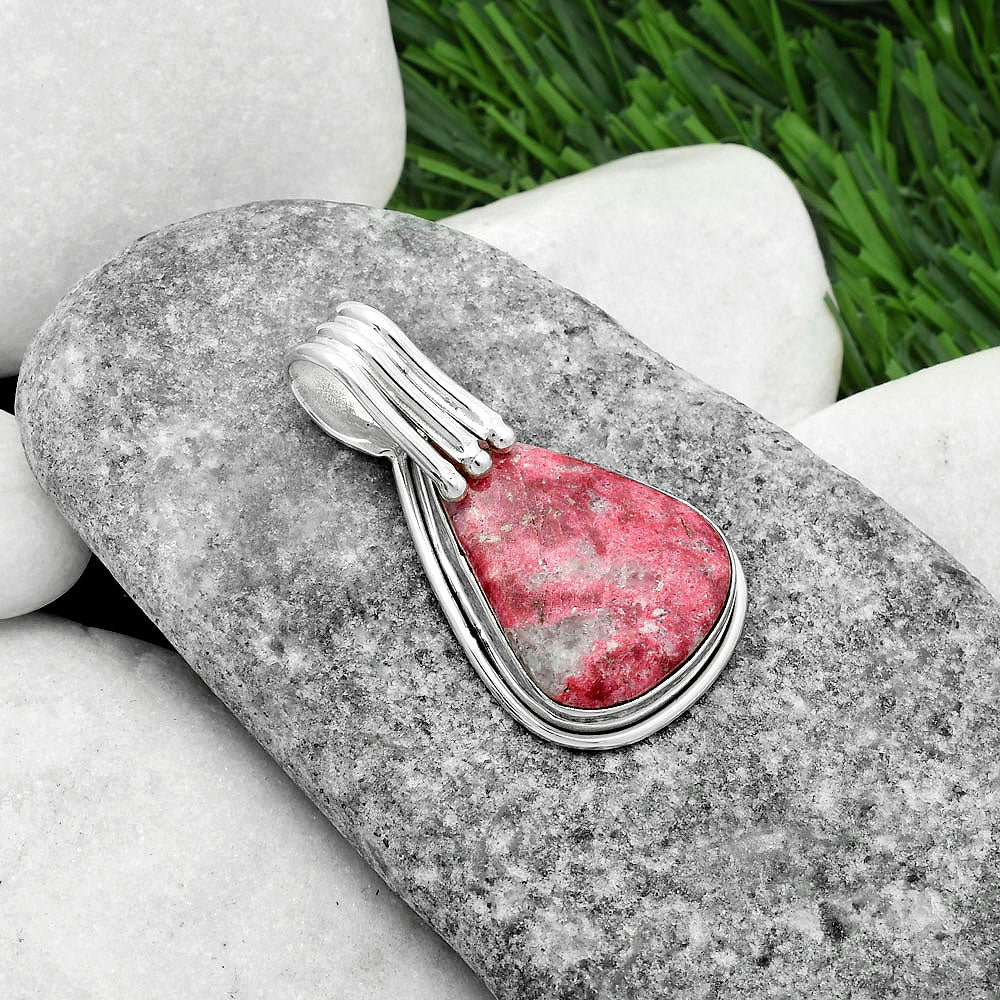 Natural Pink Thulite - Norway Pendant P-1664 SDP116759-1
