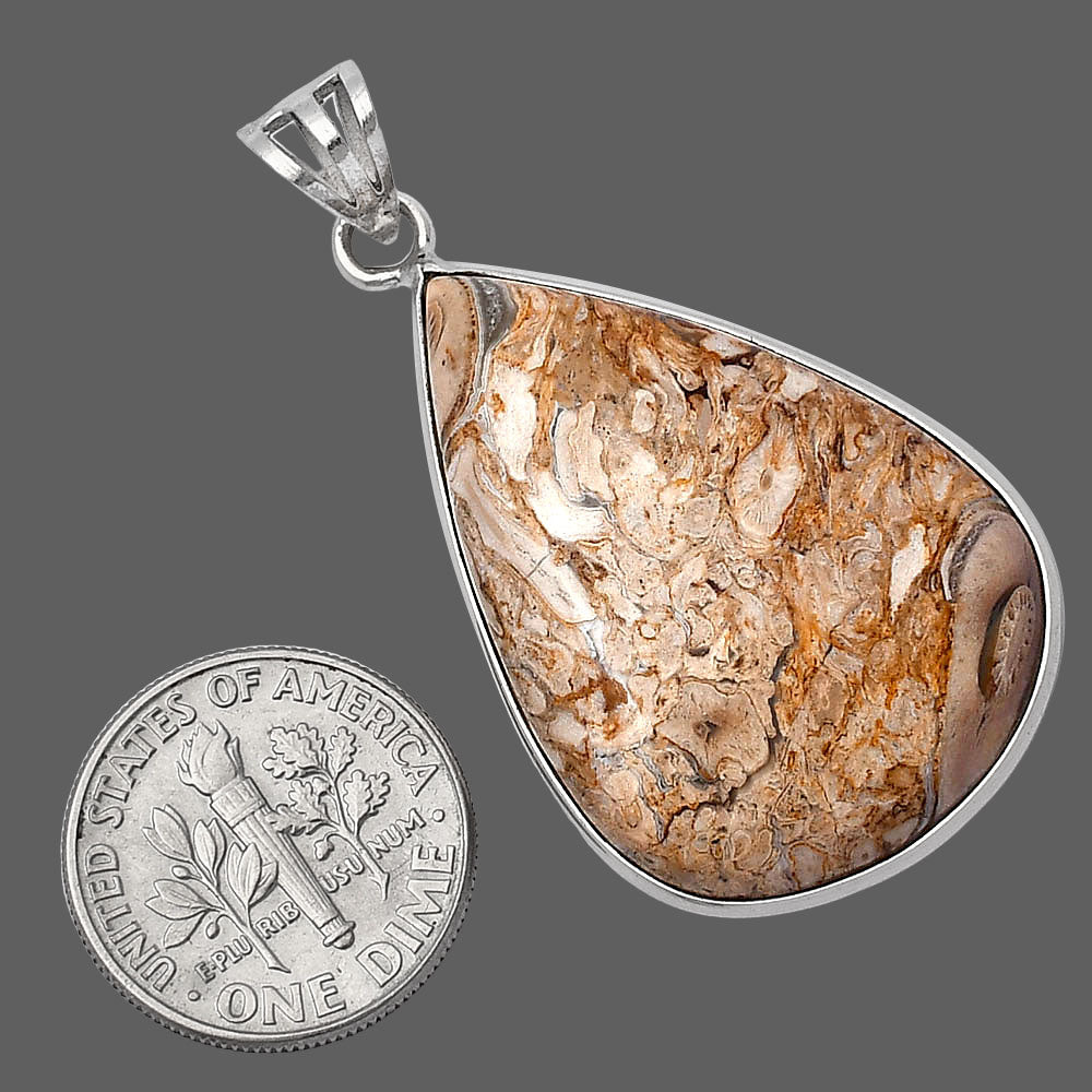 Natural Rock Calcy Pendant P-1001 SDP141946-2